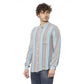 Distretto12 Light Blue Viscose Men Shirt