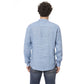 Distretto12 Light Blue Linen Men Shirt