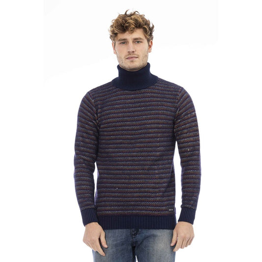 Distretto12 Blue Wool Men Sweater