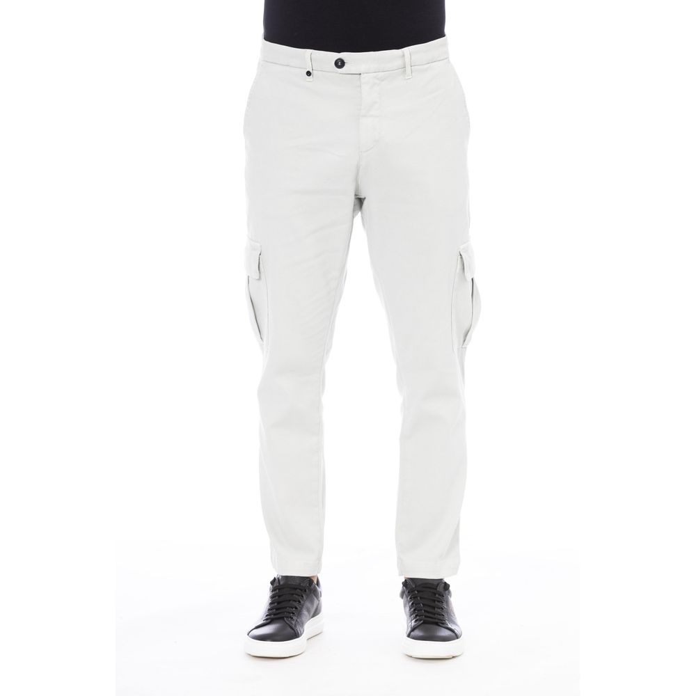 Distretto12 White Cotton Men Pant