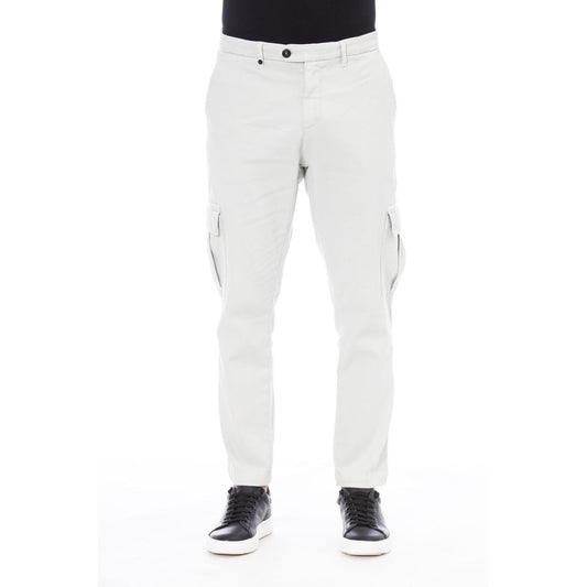 Distretto12 White Cotton Men Pant