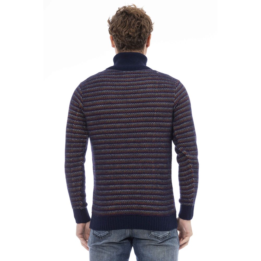 Distretto12 Blue Wool Men Sweater