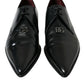 Dolce & Gabbana Elegant Black Leather Derby Dress Shoes