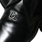 Dolce & Gabbana Elegant Black Leather Derby Dress Shoes