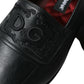 Dolce & Gabbana Elegant Black Embroidered Loafers