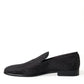 Dolce & Gabbana Elegant Black Brocade Dress Loafers