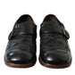 Dolce & Gabbana Elegant Black Leather Moccasins Dress Shoes