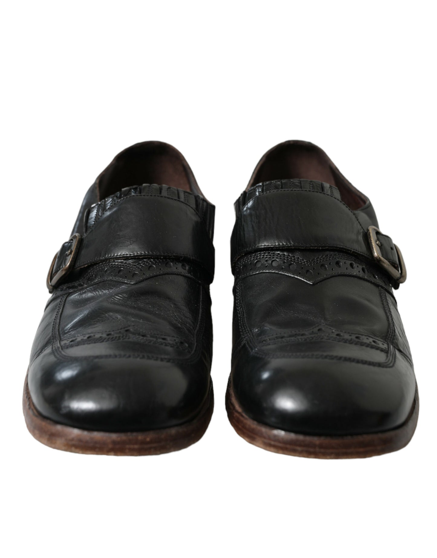 Dolce & Gabbana Elegant Black Leather Moccasins Dress Shoes