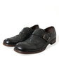 Dolce & Gabbana Elegant Black Leather Moccasins Dress Shoes