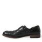 Dolce & Gabbana Elegant Black Leather Moccasins Dress Shoes