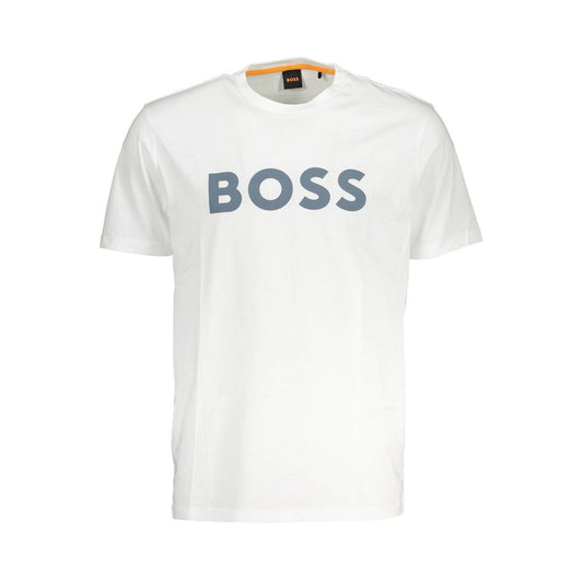 Hugo Boss White Cotton Men T-Shirt