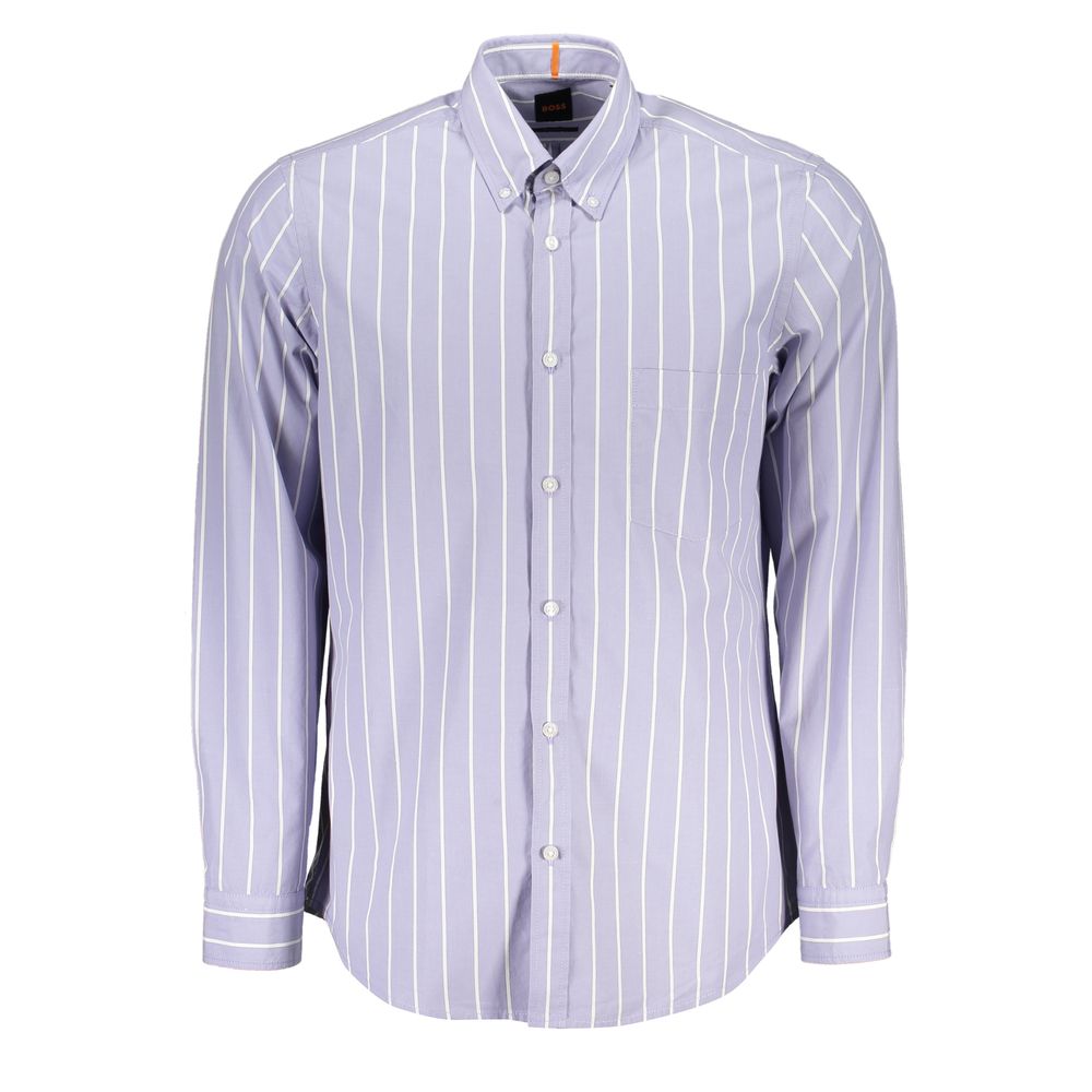 Hugo Boss Elegant Light Blue Regular Fit Shirt