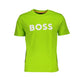 Hugo Boss Green Cotton Men TShirt