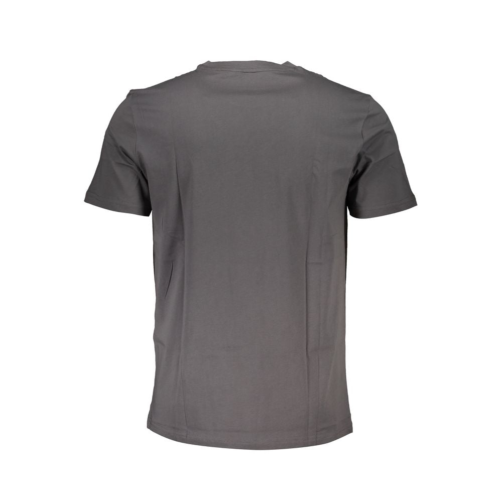 Hugo Boss Gray Cotton Men T-Shirt