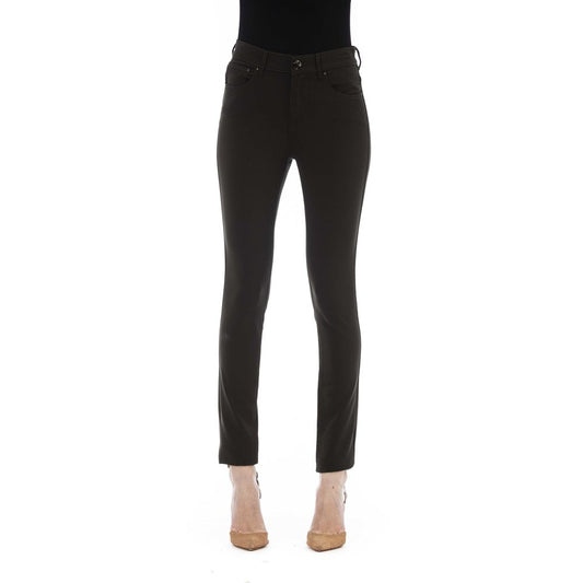 Jacob Cohen Green Virgin Wool Women Jeans