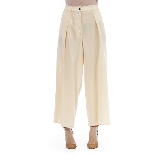 Jacob Cohen Beige Virgin Wool Women Trouser