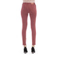 Jacob Cohen Burgundy Cotton Women Jeans