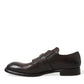 Dolce & Gabbana Elegant Triple Buckle Leather Dress Shoes