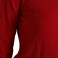 Dolce & Gabbana Radiant Red Wool Pullover Sweater