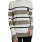 Dolce & Gabbana Italian Striped Wool Turtleneck Sweater