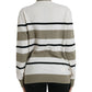 Dolce & Gabbana Italian Striped Wool Turtleneck Sweater