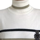 Dolce & Gabbana Italian Striped Wool Turtleneck Sweater