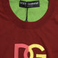 Dolce & Gabbana Elegant Silk Crew Neck Tank Top with Logo Patch