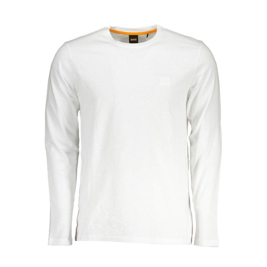 Hugo Boss White Cotton Men T-Shirt