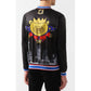 Dolce & Gabbana Sleek Nylon Printed Back Jacket