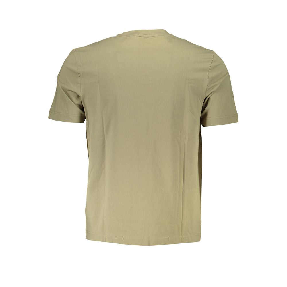 Hugo Boss Green Cotton Men T-Shirt