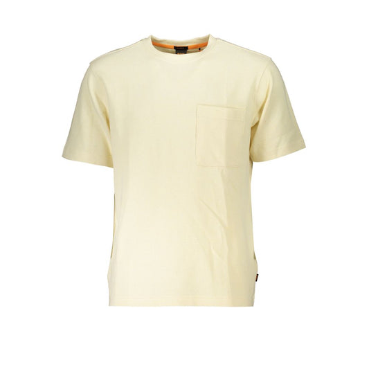 Hugo Boss Beige Relaxed Fit Short Sleeved Sweater