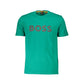 Hugo Boss Green Cotton Men T-Shirt