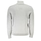 Hugo Boss Elegant Gray Turtleneck Sweater with Embroidery