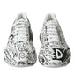 Dolce & Gabbana Hand-Painted Daymaster Leather Sneakers