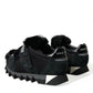 Dolce & Gabbana Elegant Fur-Embellished Suede Sneakers