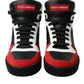 Dolce & Gabbana Debonair Calfskin High-Top Sneakers