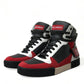 Dolce & Gabbana Debonair Calfskin High-Top Sneakers