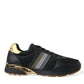 Dolce & Gabbana Elegant Low Top Leather Trainers - Black & Gold