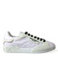 Dolce & Gabbana Elegant Off-White Leather Sneakers