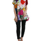 Dolce & Gabbana Multicolor Cotton Silk Patchwork Blouse