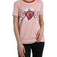 Dolce & Gabbana Sacred Heart Cotton Crew Neck Tee