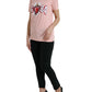 Dolce & Gabbana Sacred Heart Cotton Crew Neck Tee