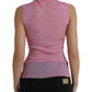 Dolce & Gabbana Elegant Pink Crew Neck Tank Top