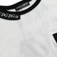 Dolce & Gabbana Chic Monochrome Crew Neck Tee