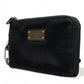 Dolce & Gabbana Chic Nylon-Leather Designer Pouch