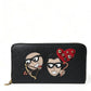 Dolce & Gabbana Elegant Continental Leather Zipper Wallet