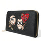 Dolce & Gabbana Elegant Continental Leather Zipper Wallet