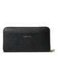 Dolce & Gabbana Elegant Continental Leather Zipper Wallet