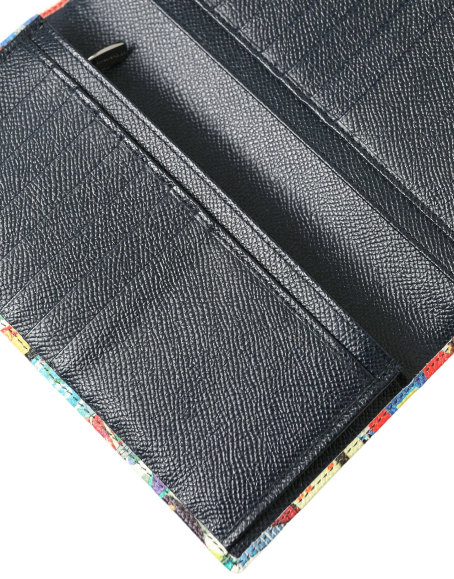 Dolce & Gabbana Elegant Multicolor Leather Bifold Wallet