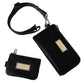 Dolce & Gabbana Elegant Black Nylon Leather Pouch with Silver Details